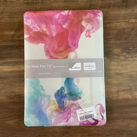 MacBook Pro 13” 2016-2020 rainbow smoke design hardshell case - Picture 1 of 3